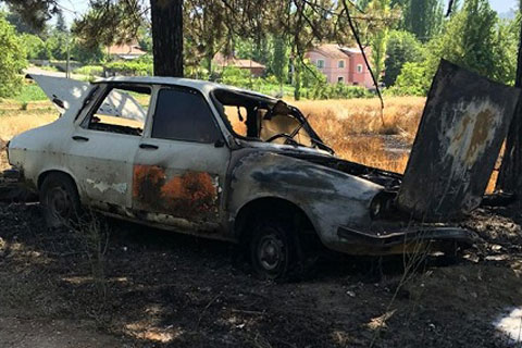 Acıpayam’da arazi yangını