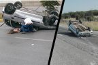 Acıpayam ve Askeri Saha Yolu’nda kaza