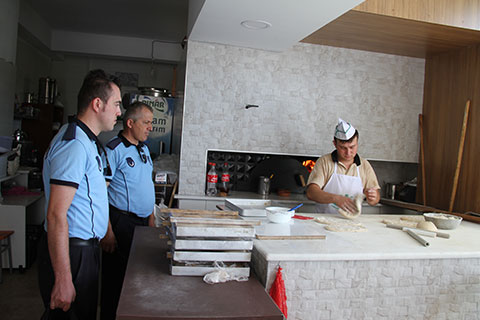 Merkezefendi’de pide denetimi