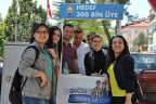 300 bin üye için yollara düştüler