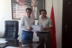 Kaymakam’dan komutana başarı belgesi