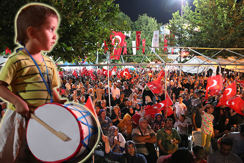 Denizli demokrasi nöbetinde