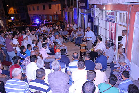 Honaz halkı nöbette