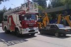 Kışla nöbetinden yangına koştular