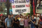 FETÖ mağduru polisler pankart açtı