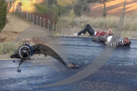 Tavas’ta motosiklet kazası: 2 yaralı