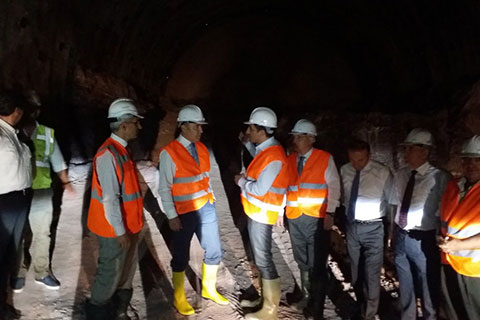 Honaz Tüneli’nde çalışma yeniden başladı