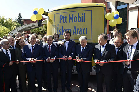 İki bakanlı PTT açılışı