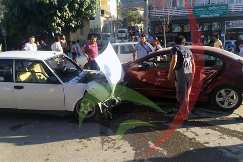 Zümrüt Mahallesi’nde trafik kazası