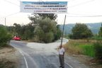 Muhtardan başkana pankartlı teşekkür
