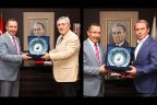 Tin ve Ayhan, Rektör Bağ’ı ziyaret etti