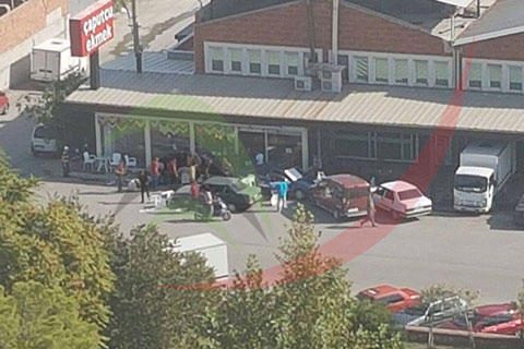 Fırındakiler korku ve panikle kendilerini sokağa attı