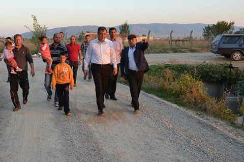 Başkan Güven asfalt çalışmasını inceledi