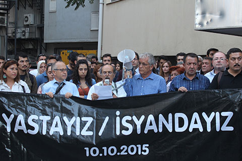 Ankara Garı katliamının yıldönümünde eylem