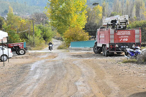 Selde yıkılan köprü yeniden yapıldı