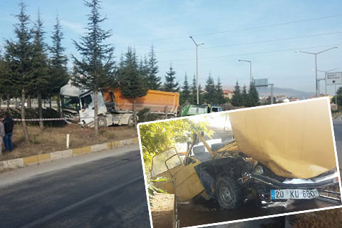 Acıpayam’da kaza: 1 ölü 2 yaralı