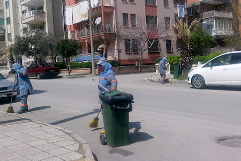 Pamukkale’de temizlikte yoğun tempo