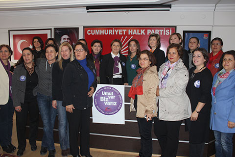 CHP’li kadınlardan şiddet ve taciz tepkisi