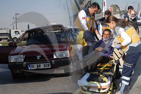 Hacıeyüplü’de kaza: 2 yaralı