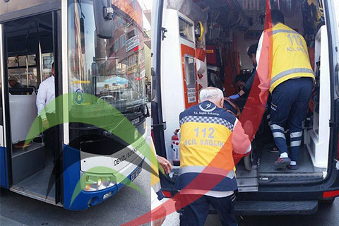 Belediye otobüsü şoförü, hastalanan yolcusunu hastaneye yetiştirdi