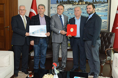 Zeytinköy’de imece ile yapılacak okula ilk katkı