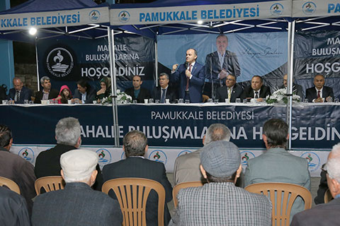 Gürlesin Pınarkent sakinleriyle buluştu