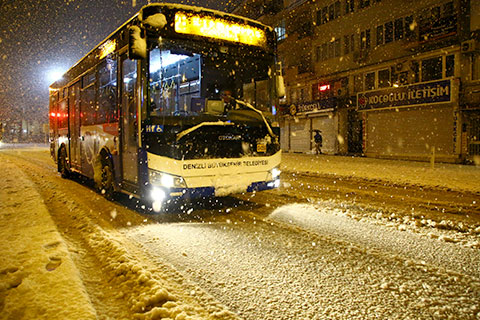 Otobüs ve şoförlerde kış hazırlığı