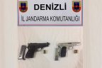 Pamukkale ve Honaz’da 3 tabanca ele geçirildi