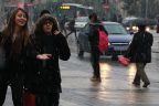Merkezde de kar başladı