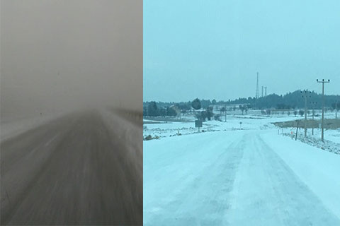 Yollara dikkat! Cankurtaran’da sis, yollarda buzlanma var