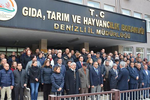Tarım personeli şehitleri andı