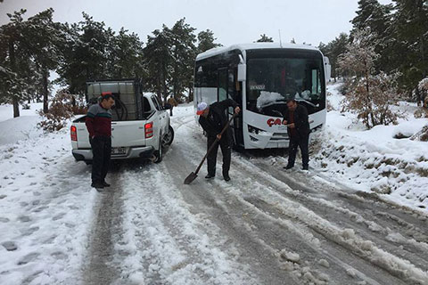 Çameli-Acıpayam Yolu kapandı