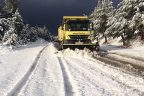 Pamukkale ekipleri karla mücadeleyi sürdürüyor