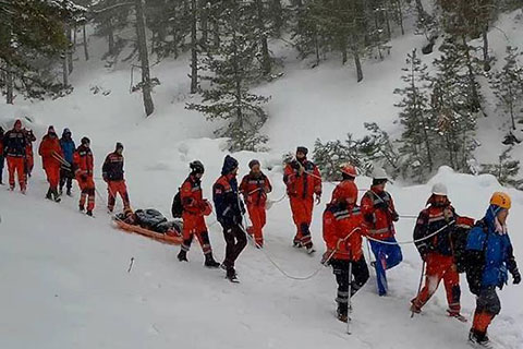UMKE ekipleri çığda hayat kurtarma tatbikatı gerçekleştirdi