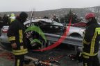 Tavas makasında kaza üstüne kaza