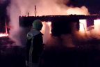Kale’de alevler geceyi aydınlattı