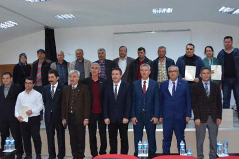 Çameli’de çiftçilere iyi tarım sertifikası