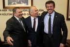 Bakanlar Eroğlu ve Zeybekci Büyükşehir Belediyesi’nde