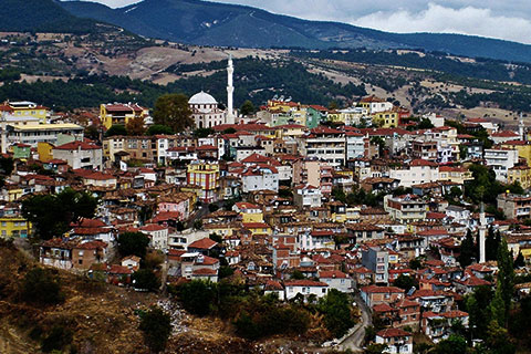 Kapısına kilit vurulan cami tek başına ayakta kaldı