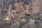 İtfaiye ve AKUT’tan keçi kurtarma operasyonu