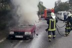 Araç yangınında kundaklama iddiası