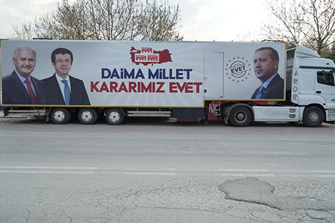 AK Parti’ye referandum TIR’ı