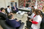 Başkan Zolan patlamada yaralanan hemşireyi ziyaret etti