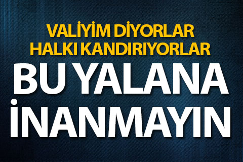 Vali adı kullanılarak dolandırıcılık yapıyorlar