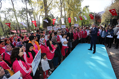 Sağlık Günü’nde sağlık için buluştular