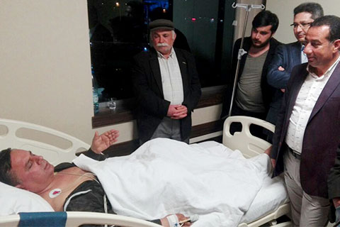 Tekden Hastanesi; “Başkanın hastanede kalp krizi geçirmesi büyük şans”