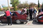 Kavşakta zincirleme kaza: 3 yaralı