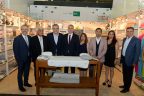Denizli protokolü, Evteks Fuarı’nda Denizli firmalarını ziyaret etti
