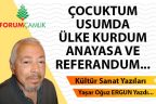 ÇOCUKTUM, USUMDA ÜLKE KURDUM, ANAYASA VE REFERANDUM…