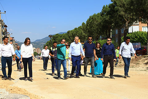 Başkan Zolan Ulus’ta devam eden üst yapı çalışmalarını inceledi